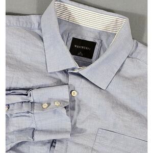 Westbury C & A Men's Long Sleeve Dress Shirt Cotton Regular Fit XL